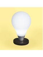 Luminária Lâmpada 3d De Mesa Branca Com Base Bivolt