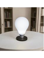 Luminária Lâmpada 3d De Mesa Branca Com Base Bivolt