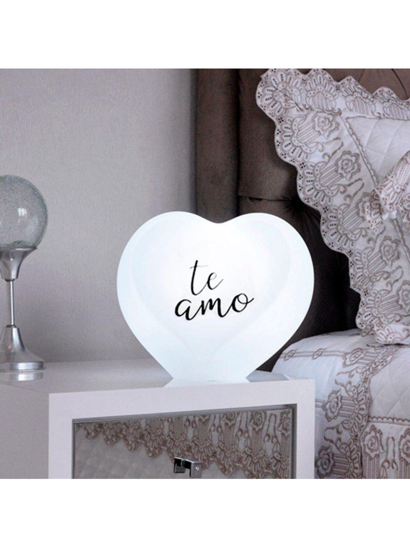 Luminária Coração Te Amo White Led