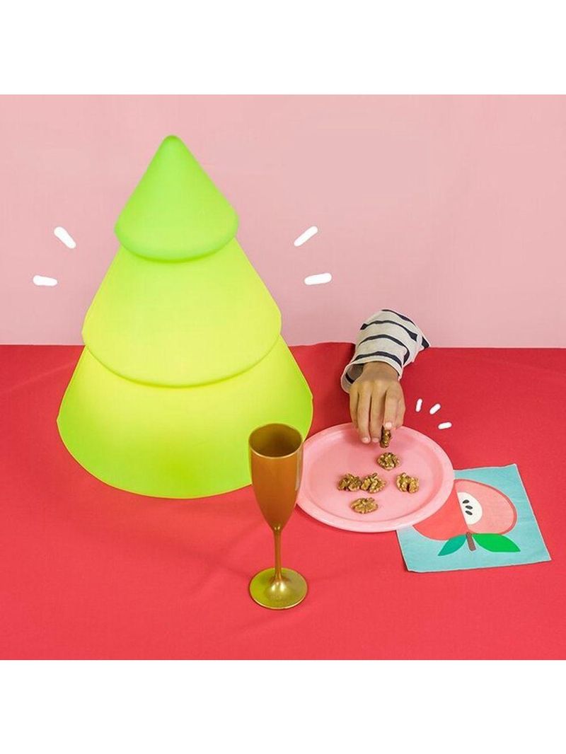 Luminária árvore De Natal Interativa Polietileno Bivolt Recados Natalinos