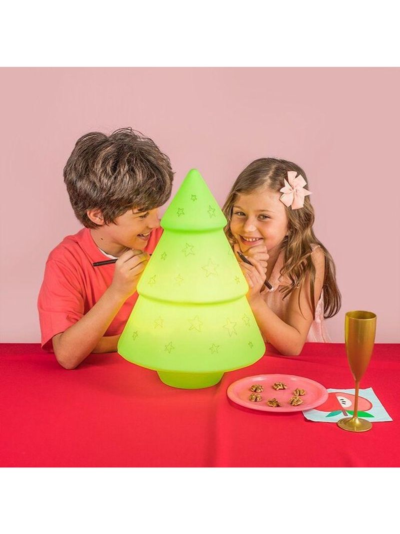 Luminária árvore De Natal Interativa Polietileno Bivolt Recados Natalinos