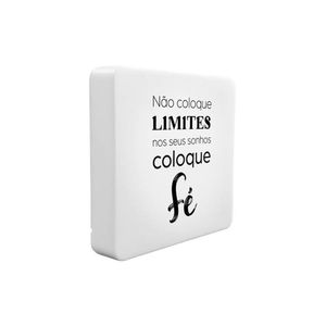 Luminária Box Slim Coloque Fé Usb