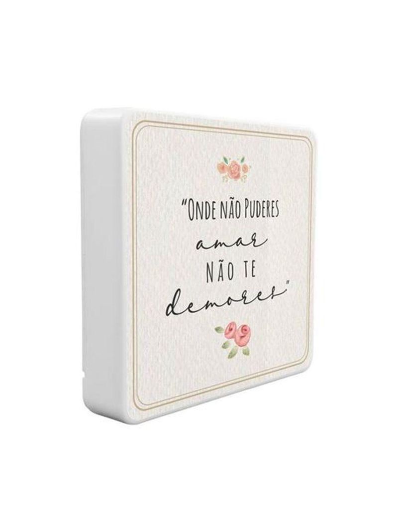 Luminária Box Slim Não Puderes Usb