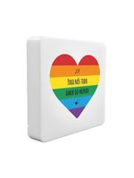 Luminária Box Slim Todo Amor Do Mundo Usb