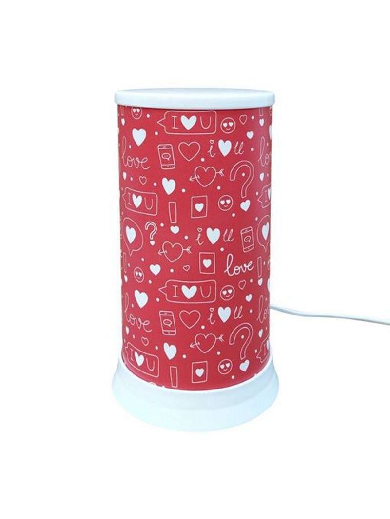 Luminária De Mesa Hug I Love You All Red