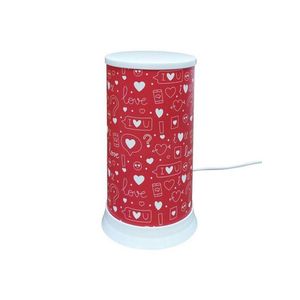 Luminária De Mesa Hug I Love You All Red