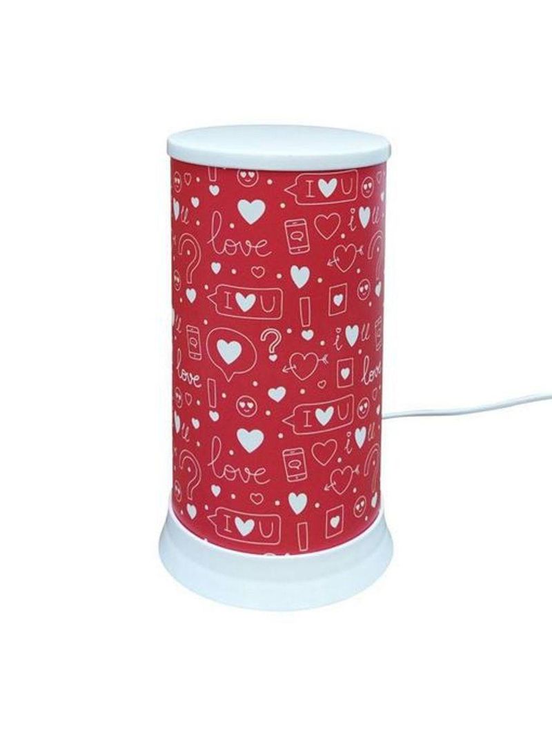 Luminária De Mesa Hug I Love You All Red