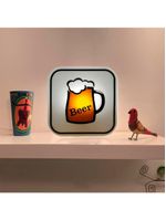 Luminária Box Time To Beer