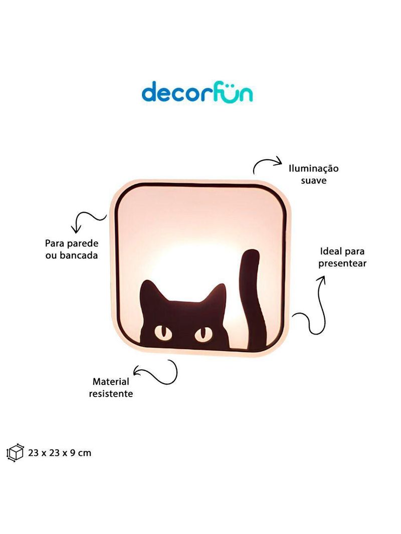 Luminária Box Black Cat