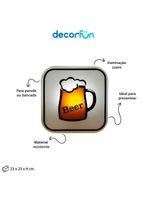 Luminária Box Time To Beer