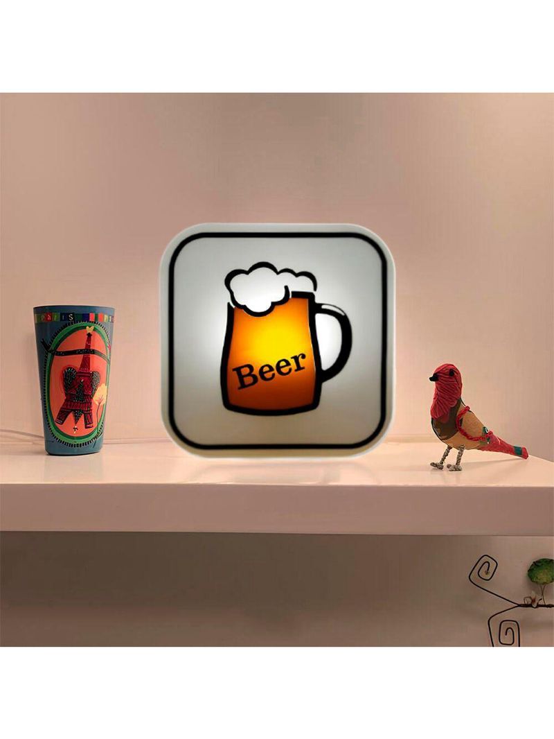 Luminária Box Time To Beer