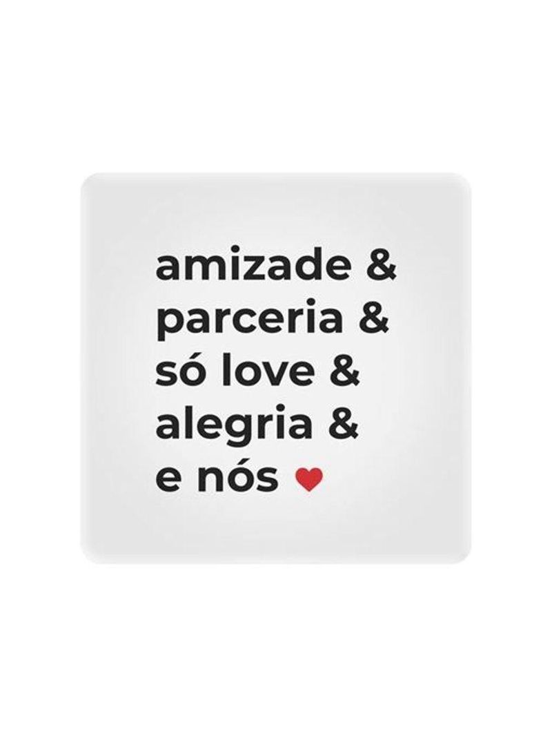 Luminária Box Slim Amizade E Parceria Usb