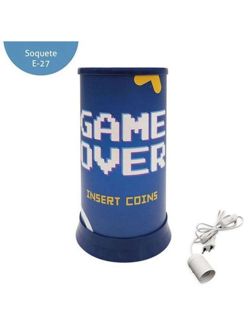 Luminária De Mesa Hug Blue Game Over
