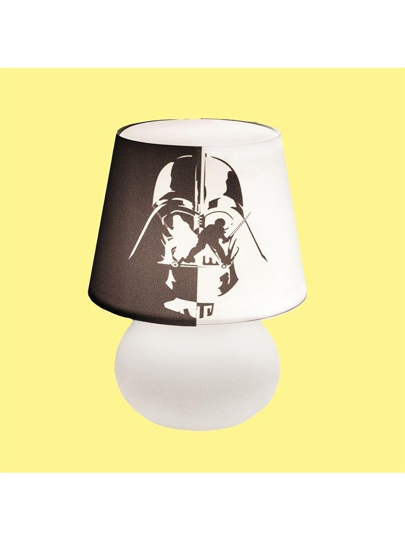 Luminária Abajur De Mesa Darth Vader Black And White Star Wars