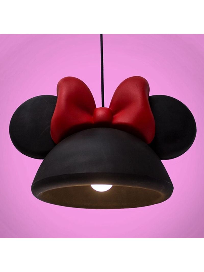 Luminária Orelhas Minnie Black Pendente