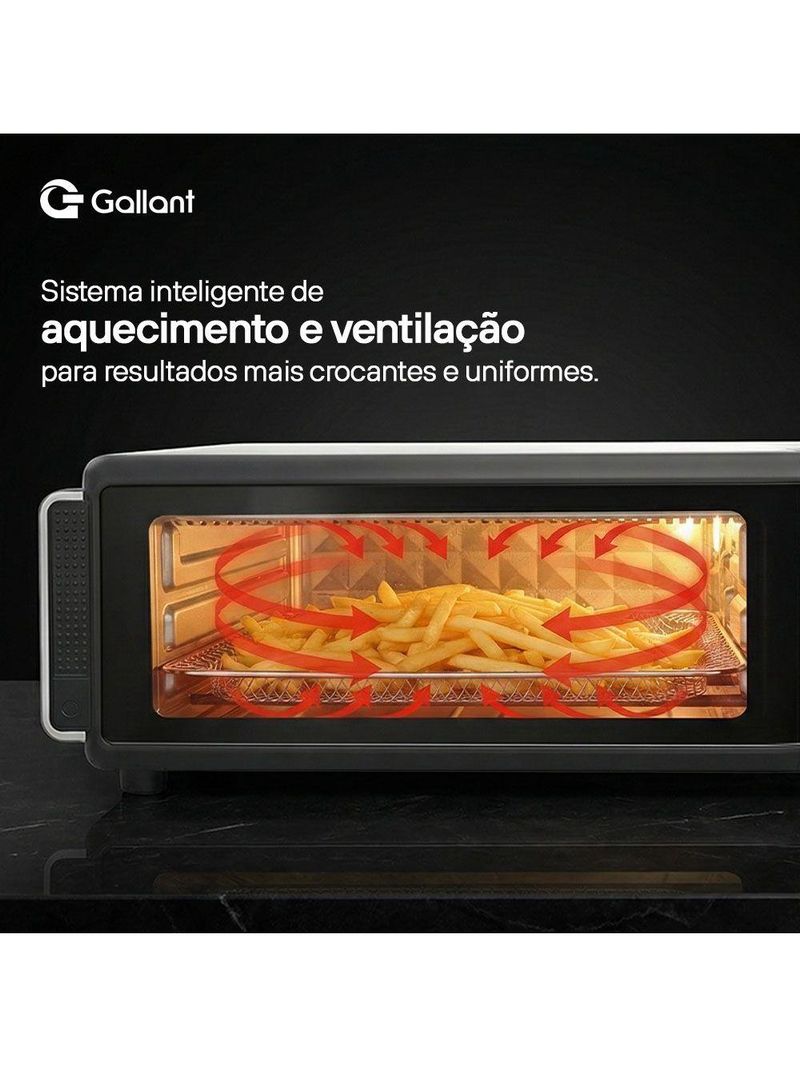 Air Fryer Forno Pizza MultiOven 18,3L Gallant GFE18 220V