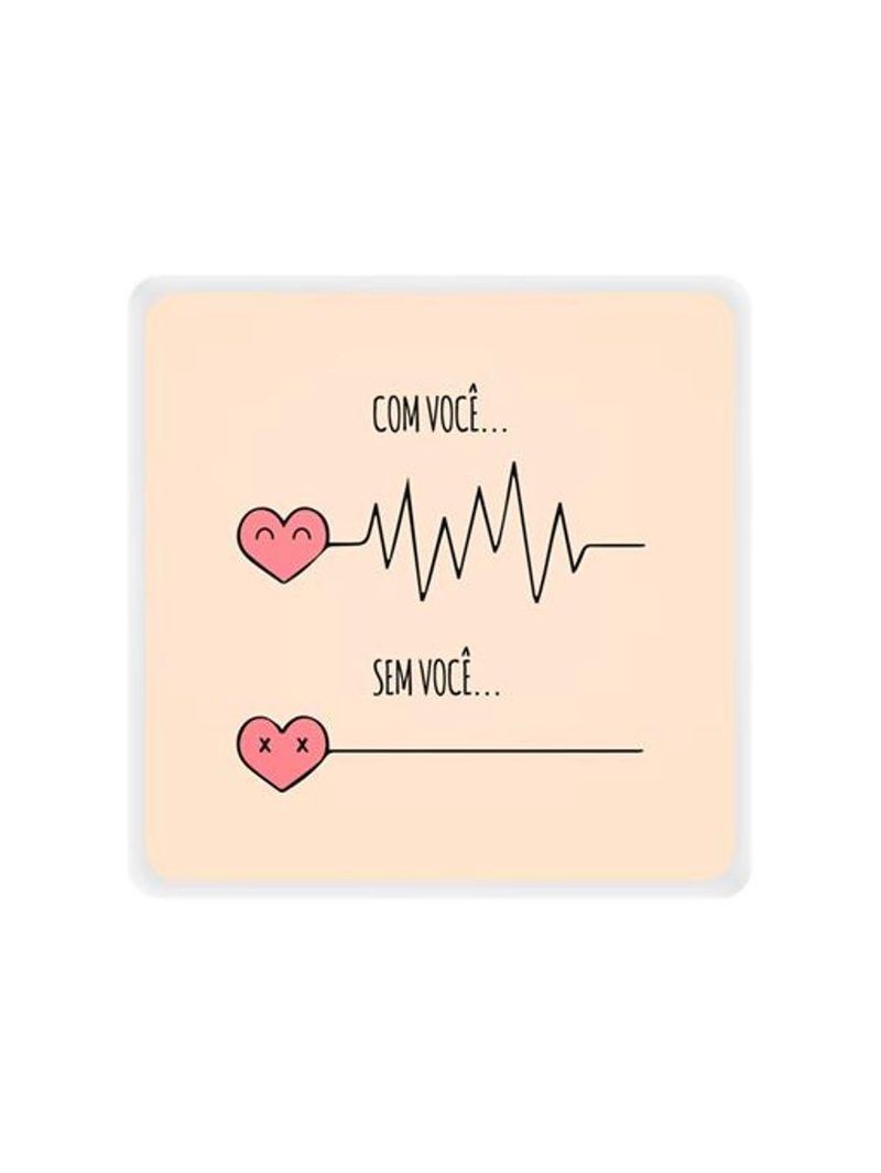 Luminária Box Slim Com Você, Sem Você Usb