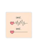 Luminária Box Slim Com Você, Sem Você Usb