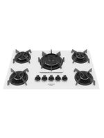 Cooktop Itatiaia Itaplus 5 Bocas Vidro Branco Tripla Chama Bivolt (3700000495)