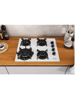 Cooktop Itatiaia Itaplus 4 Bocas Vidro Branco Tripla Chama Bivolt (3700000493)