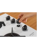 Cooktop Itatiaia Itaplus 4 Bocas Vidro Branco Tripla Chama Bivolt (3700000493)