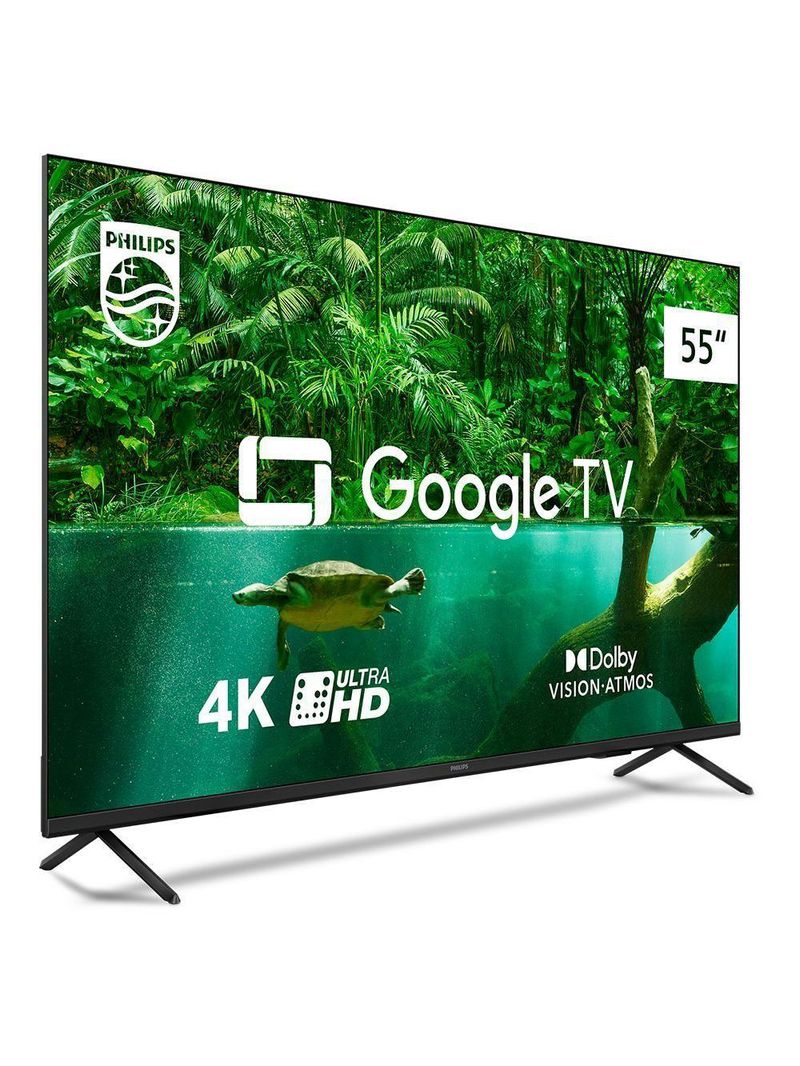Smart Tv Philips Led 55" 4k Uhd Pug7408/78 Tv, Wi-fi E Bluetooth Integrados