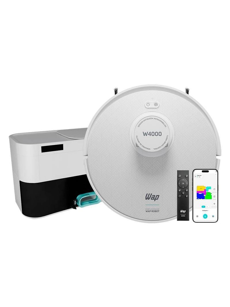 Aspirador De Pó Robo Wap Robot W4000 3 Em 1 Smart 220V