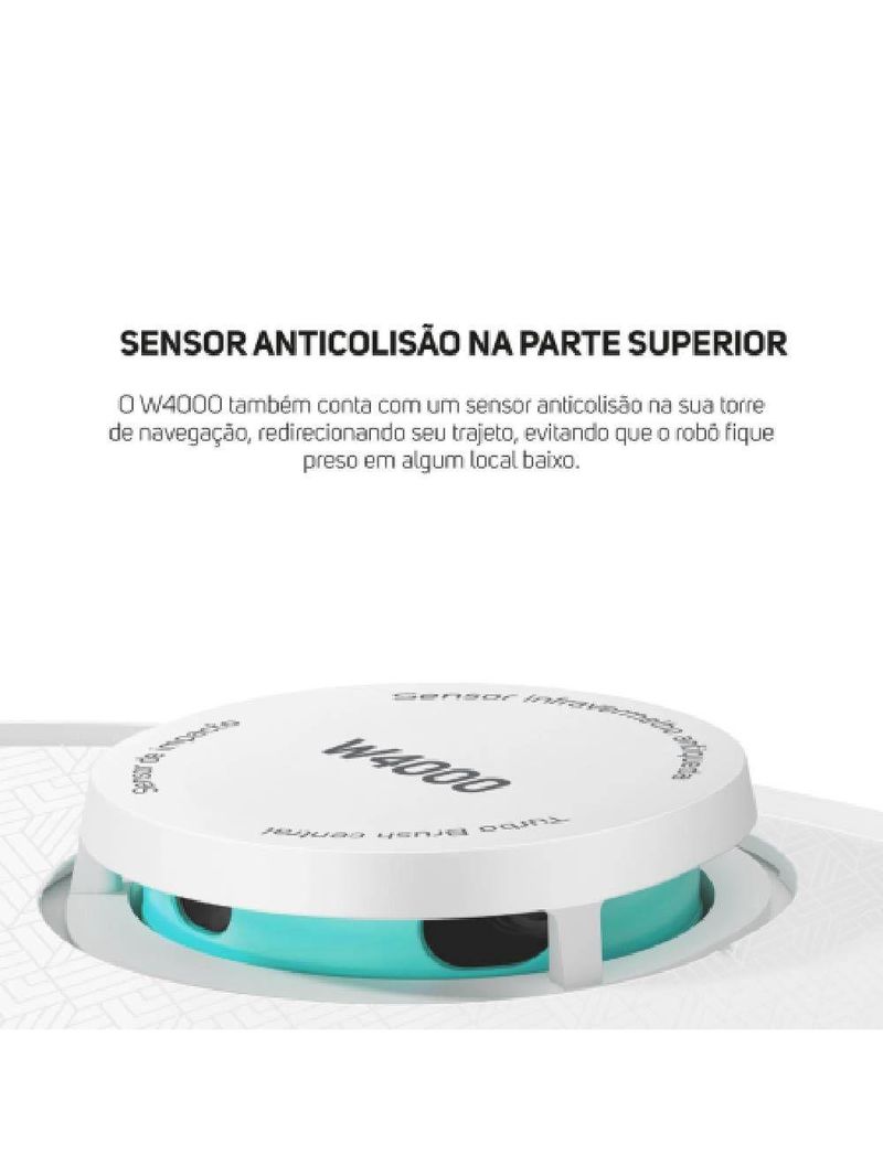 Aspirador De Pó Robo Wap Robot W4000 3 Em 1 Smart 220V