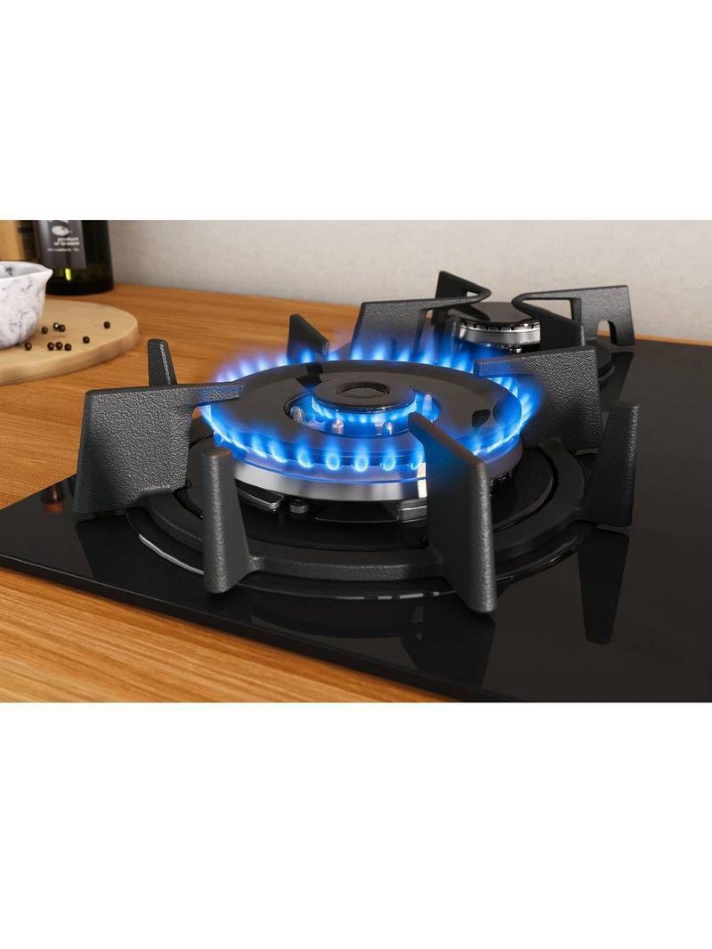 Cooktop Itatiaia Itaplus 4 Bocas Vidro Preto Tripla Chama Bivolt (3700000492)