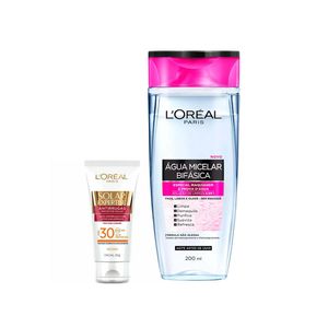 L'oréal paris kit - Água micelar 5 em 1 + solar expertise antirrugas fps30