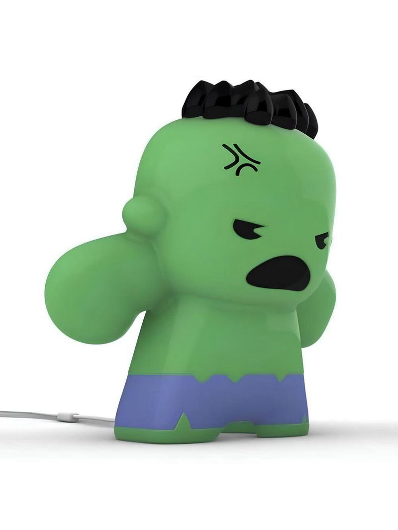 Luminária De Mesa 3d Hulk Kawai Marvel