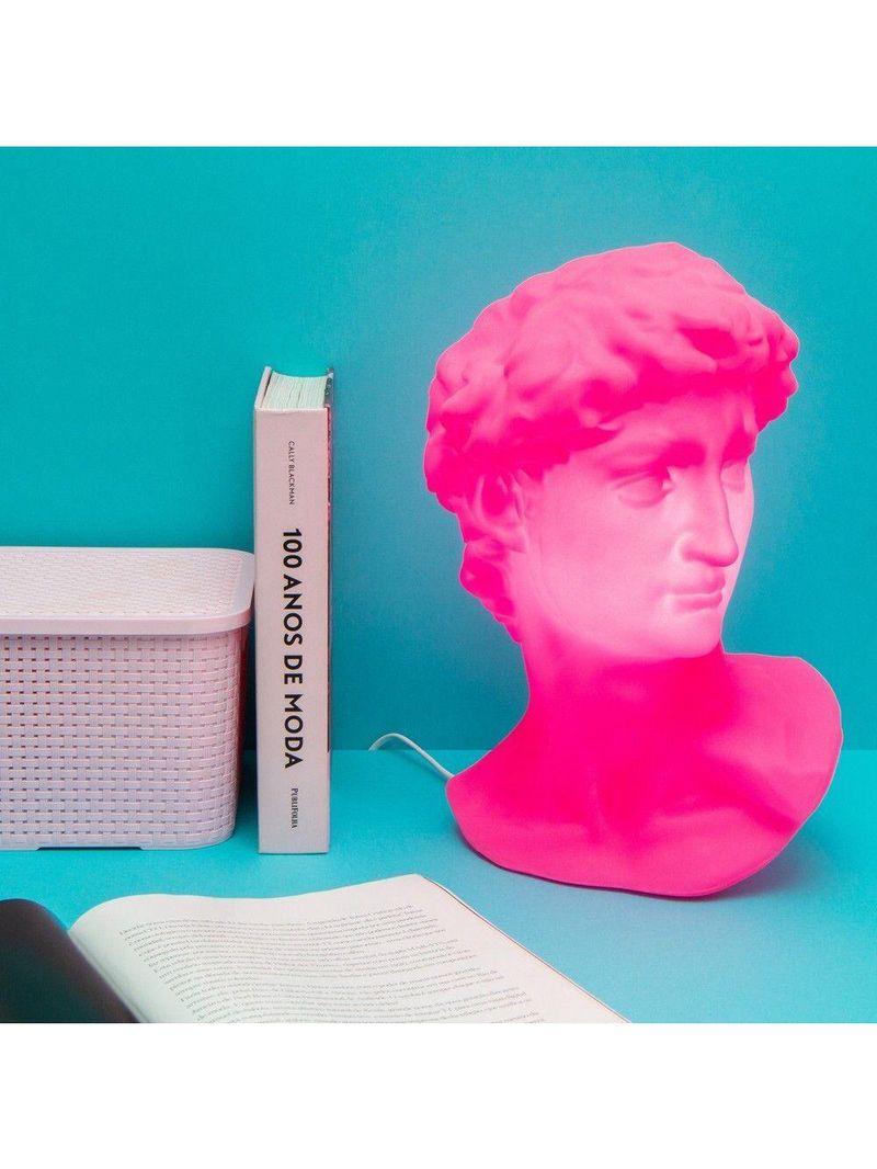 Luminária De Mesa 3d Grega Davi Rosa