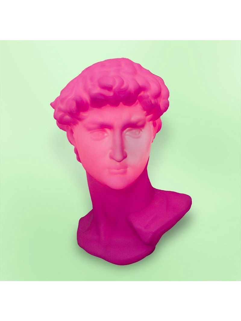 Luminária De Mesa 3d Grega Davi Rosa