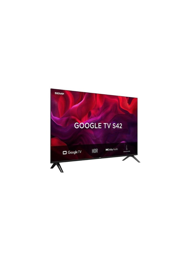 Smart tv 43” fhd semp s42 led dolby audio google tv