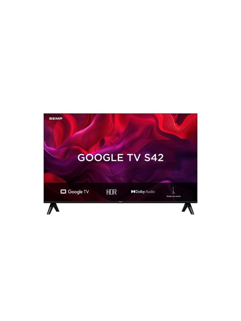 Smart tv 43” fhd semp s42 led dolby audio google tv