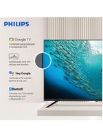 Smart tv 75" 4k philips 75pug7019/78 google tv dolby audio pixel precise preta