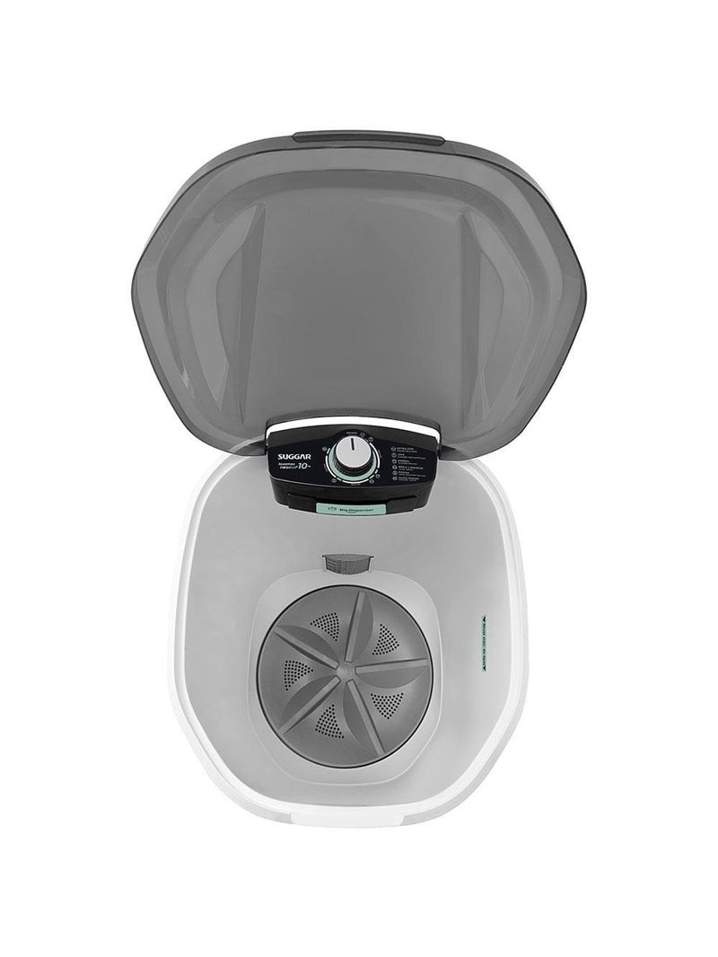 Tanquinho de roupas 10kg suggar neo eco le1011/1012br com 6 programas de lavagem – branca