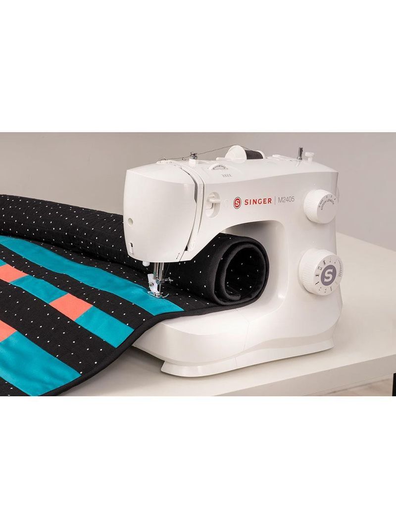 Máquina de costura mecânica singer m2405 - branca