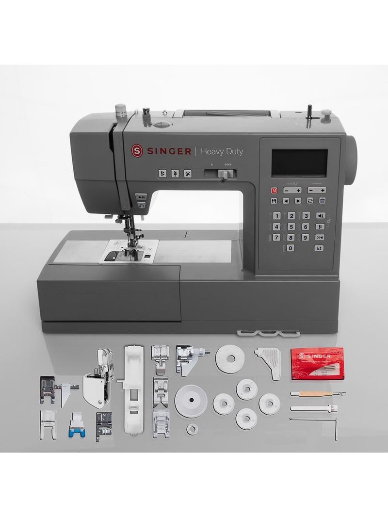 Máquina de costura singer heavy duty hd6805 – cinza