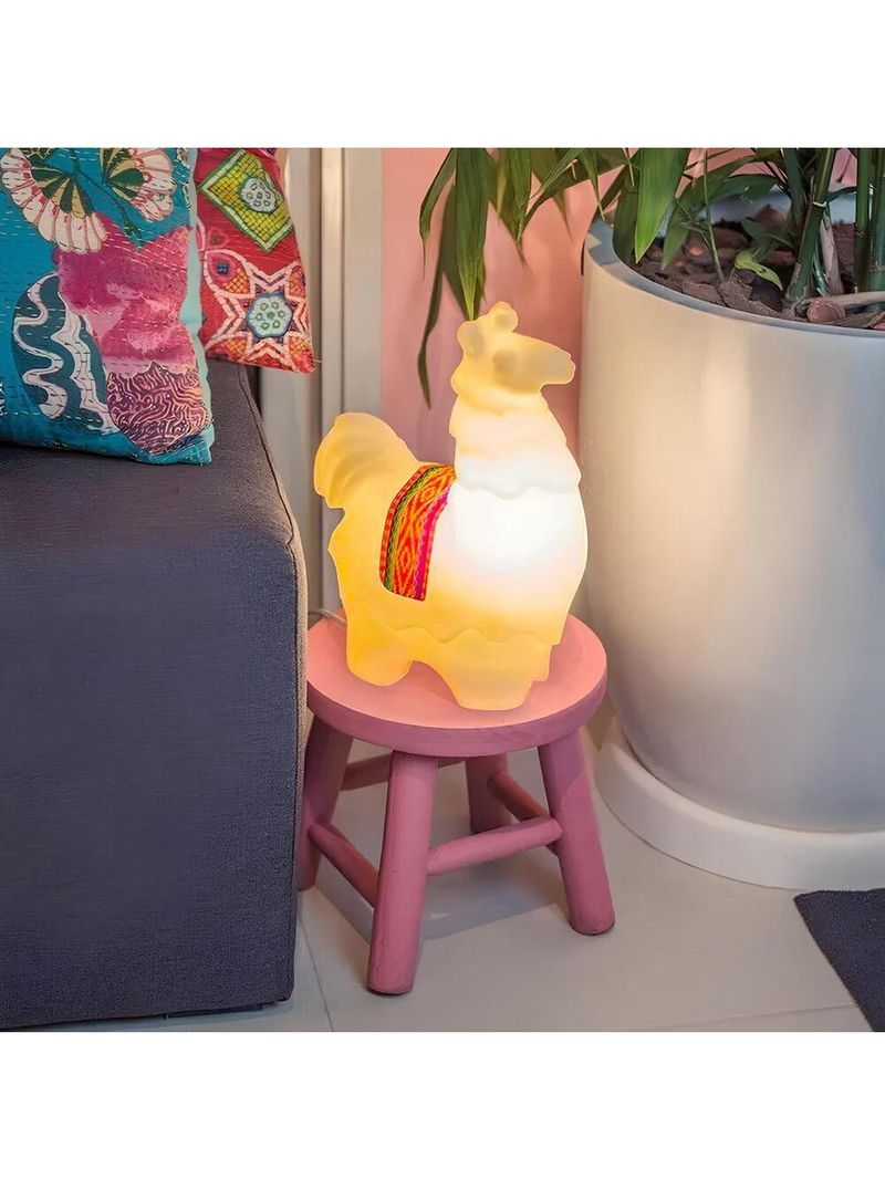 Luminária De Mesa 3d Lhama