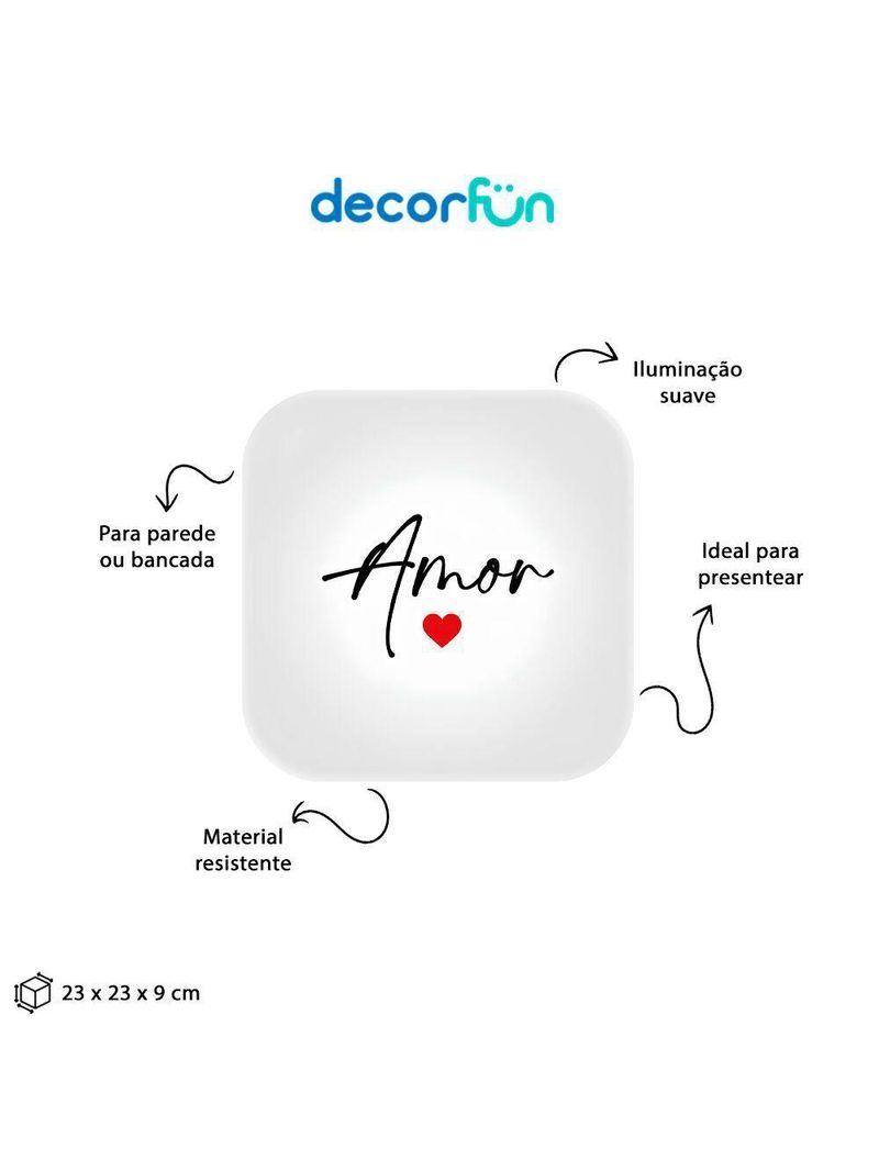 Luminária Box Muito Amor