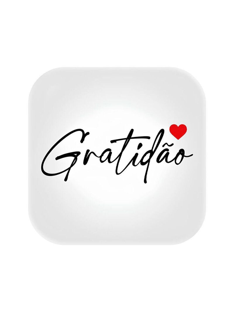 Luminária Box Gratidão Para Mesa Ou Parede Iluminação Indireta