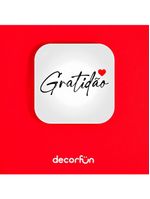 Luminária Box Gratidão Para Mesa Ou Parede Iluminação Indireta