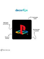 Luminária Box Slim Playstation Icon Usb