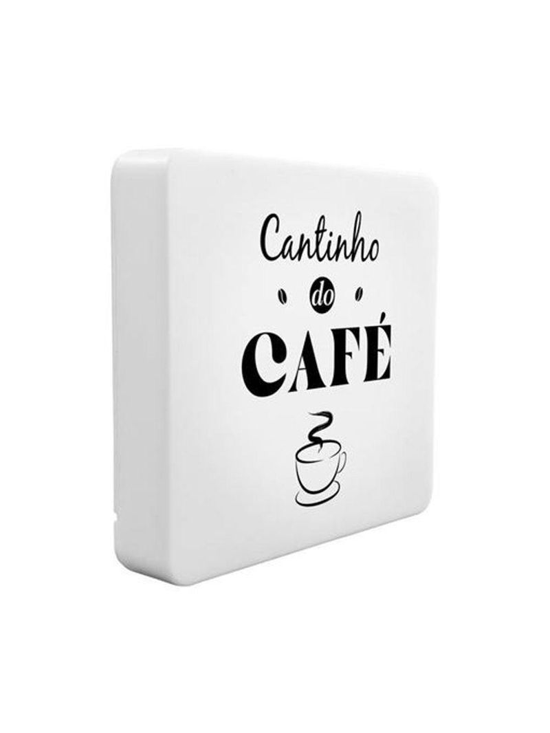 Luminária Box Slim Cantinho Do Café Usb