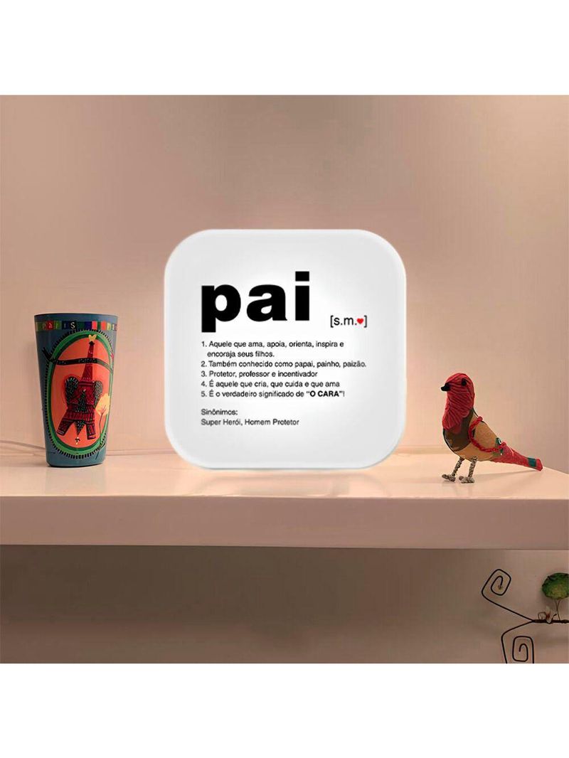Luminária Box Significado Pai
