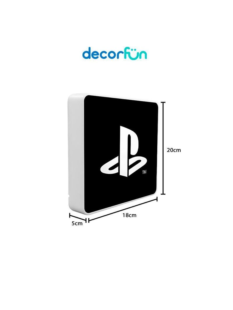 Luminária Slim Box Decoração Setup Playstation Led