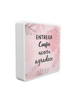 Luminária Box Slim Entrega Confia Aceita E Agradece Usb