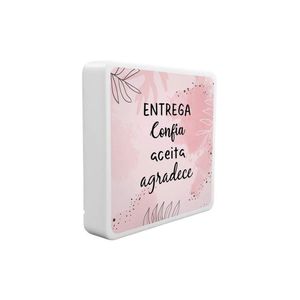 Luminária Box Slim Entrega Confia Aceita E Agradece Usb