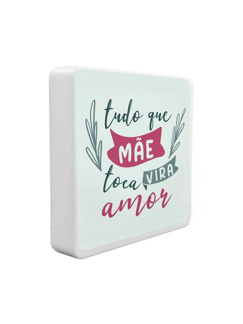 Luminária Box Slim Mãe Transforma Usb